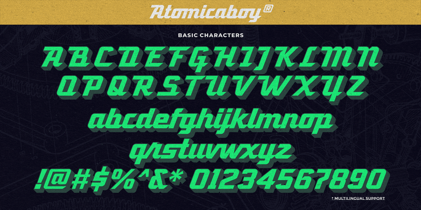 Example font Atomicaboy #2